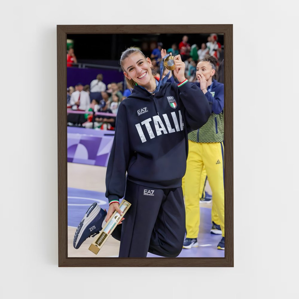 Poster Médaille d'Italie – affiche Volleyball (vue 5)
